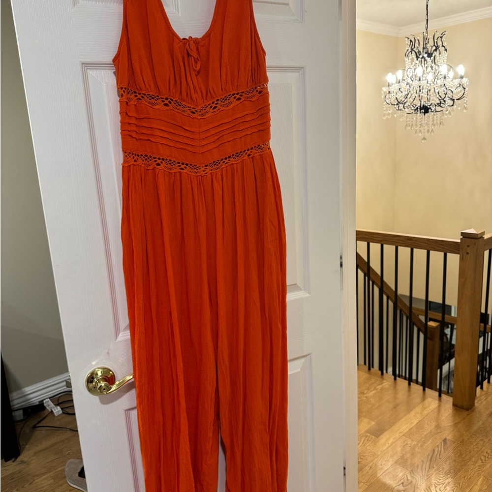 Elegant Orange Jumpsuit